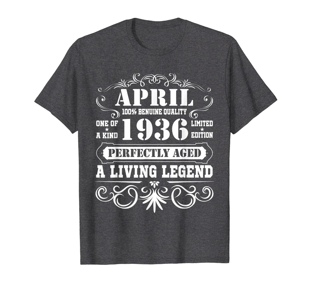 April 1936 Retro T-Shirt Vintage 83rd Birthday Decorations