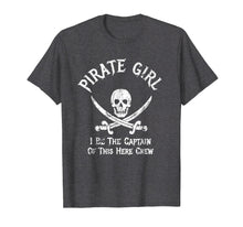 Load image into Gallery viewer, Pirate Girl Costume T-Shirt Captain Of Here Crew Girl Outfit
