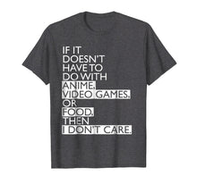 Load image into Gallery viewer, Anime T-shirt | Anime Video Games or Food
