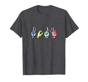 Class of 2019 ASL Sign Language Senior Grad T Shirt Gift