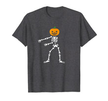 Load image into Gallery viewer, Flossing Pumpkin Head Skeleton Floss Dance Halloween T-shirt

