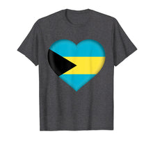 Load image into Gallery viewer, I Love Bahamas T-Shirt | Bahamian Flag Heart Outfit

