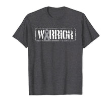 Load image into Gallery viewer, Brain Cancer Warrior - Grey Military Style Ribbon T-Shirt
