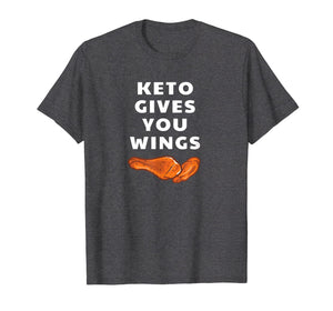 Funny Keto Shirt - Ketogenic Diet Chicken Wings T-Shirt Tee
