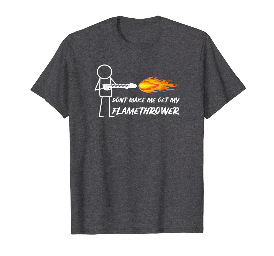 Flamethrower Shirt Stick Figure Man Flame Thrower Men Boys