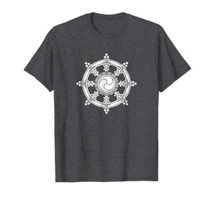 Dharma Wheel Buddhist Meditation Yoga Buddha T-Shirt