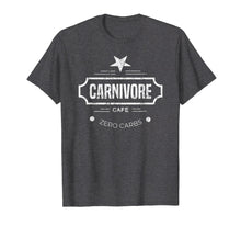 Load image into Gallery viewer, Carnivore Cafe Zero Carbs Workout TShirt Novelty Gift
