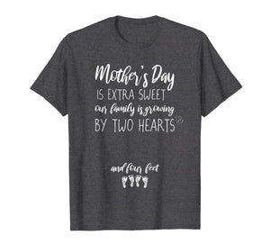 Expecting Mom Mother's Day Twin Pregnancy Announcement Tee