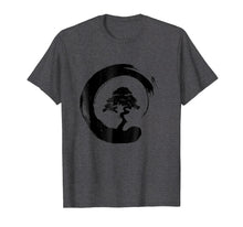 Load image into Gallery viewer, Bonsai Tree Enso Circle - Buddhist Zen Calligraphy T-Shirt
