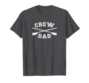Mens Crew Dad T-Shirt Fathers Day Shirt Rowing Coxswain Sculling