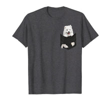 Load image into Gallery viewer, Funny Samoyed Puppy In Pocket T Shirt Gift for Women Men
