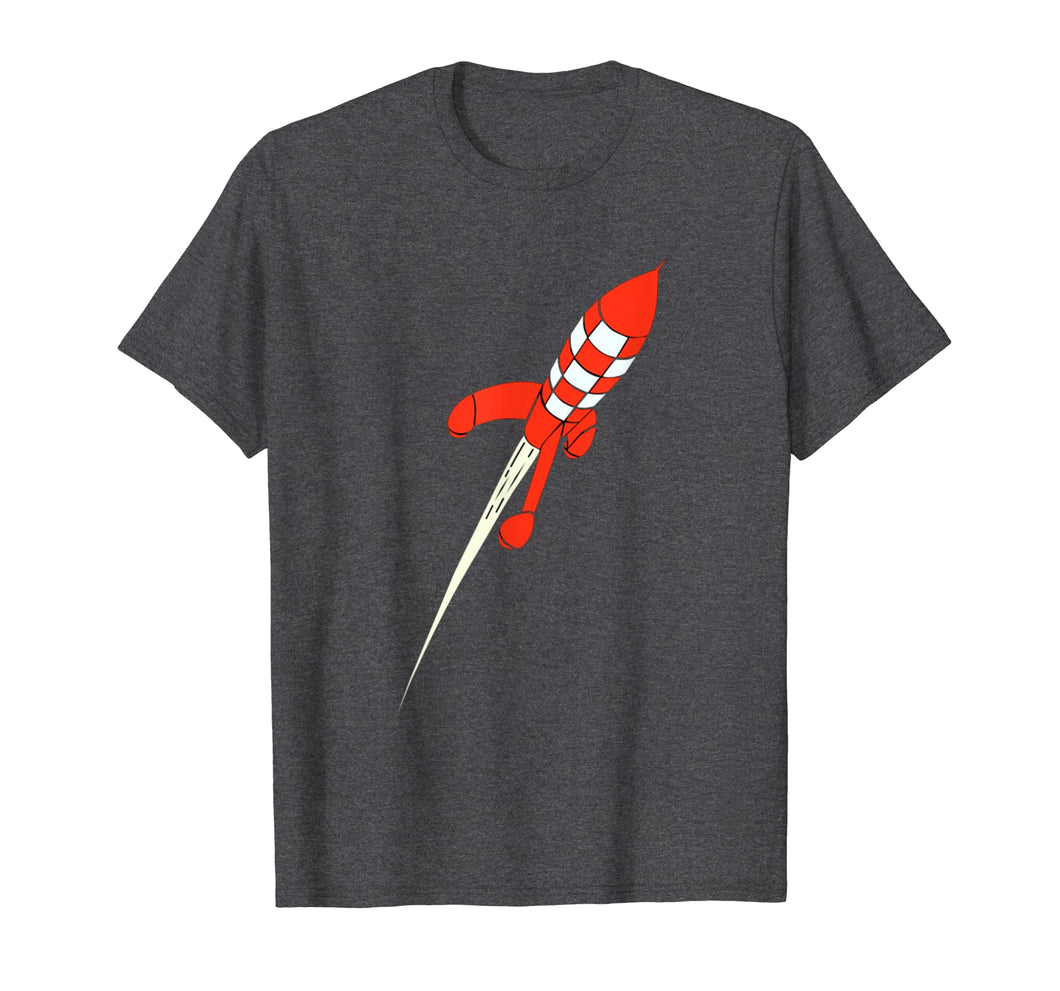 Tintin Destination Moon Rocket T Shirt