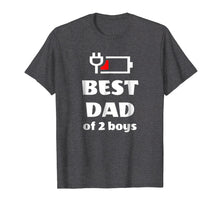 Load image into Gallery viewer, Mens Fathers Day T-Shirt Gift For Dad of 2 Boys From Wife Or Son
