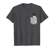 Load image into Gallery viewer, Cat in Your Pocket Tuxedo t shirt shirt
