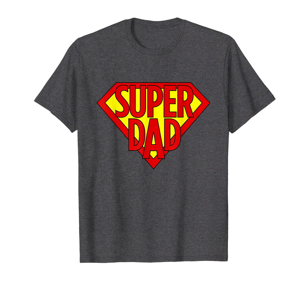 Mens Super Dad Superhero Daddy Hero Dad Funny Dad Humor Shirts