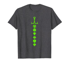 Load image into Gallery viewer, Nerdy Polyhedral Dice Set Sword Geeky Minimalist D20 T-Shirt
