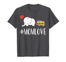 Load image into Gallery viewer, Autism Awareness Mom T-Shirt Elephant Mom kid Heart gift

