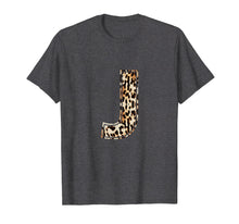 Load image into Gallery viewer, Cool Letter J Initial Name Leopard Cheetah Print T-Shirt
