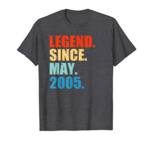 Load image into Gallery viewer, Legend Since May 2005 14th Birthday Gift 14 Years Old Shirt
