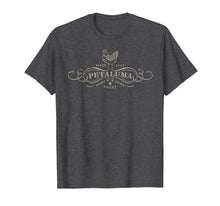 Load image into Gallery viewer, Petaluma, California Stencil Chicken T-shirt
