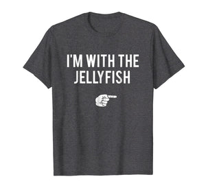 I'm With Jellyfish Halloween Costume Funny Couples T-Shirt