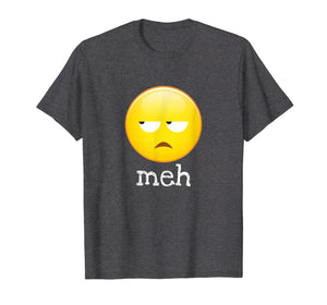Meh Bored Emoji Face T-Shirt