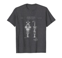 Load image into Gallery viewer, Railroad Crossing Signal Patent T Shirt | Model train lovers

