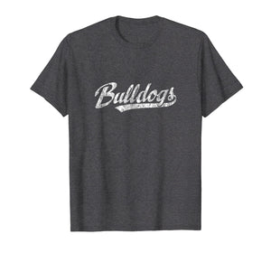 Bulldogs Mascot T Shirt Vintage Sports Name Tee Design