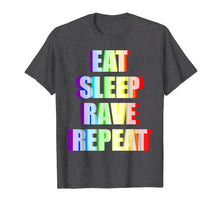 Load image into Gallery viewer, 3D Effect Eat Sleep Rave Repeat T-Shirt For Ravers

