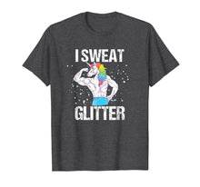 Load image into Gallery viewer, I Sweat Glitter Shirt Unicorn Gym Tee | Men Women Kids Gift
