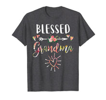 Load image into Gallery viewer, Blessed Grandma T-Shirt with floral, heart Mother&#39;s Day Gift
