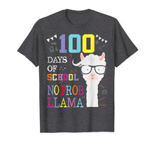 Load image into Gallery viewer, 100 Days of School Shirt No Probllama Llama 100th day tshirt
