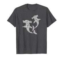 Load image into Gallery viewer, Shirt Hammerhead Shark Polynesian Art Maori Hawaii Tropical
