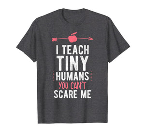 I Teach Tiny Humans You Cant Scare Me Preschool T Shirt