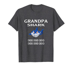 Grandpa Shark T-shirt Doo Doo Doo - Father's Day Shirt