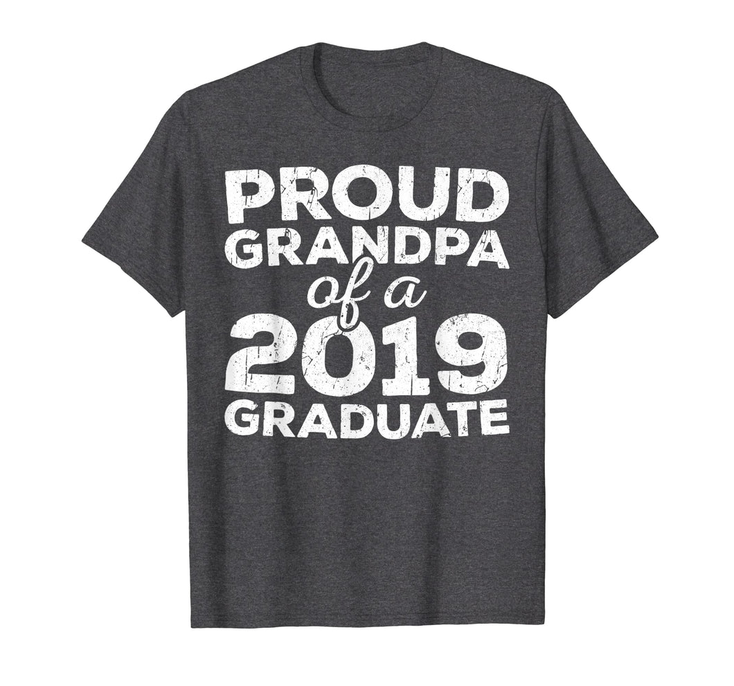 Mens Proud Grandpa Of A 2019 Graduate T-Shirt Class Graduation