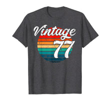 Load image into Gallery viewer, 1977 Retro Vintage 42th Birthday Gift T Shirt
