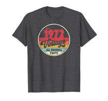 Load image into Gallery viewer, 1972 Vintage T Shirt, Birthday Gift Tee. Retro Style Shirt.
