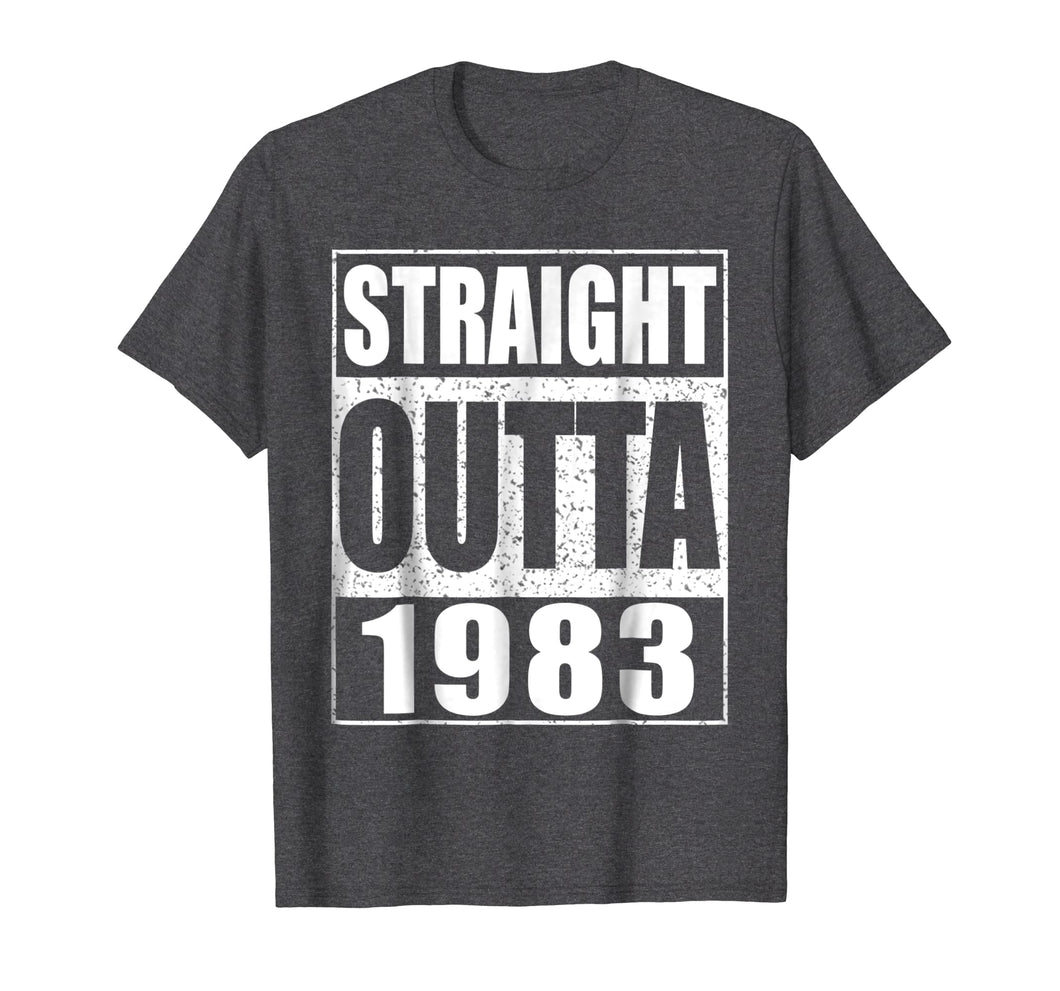 Straight Outta 1983 T-Shirt Funny 36th Birthday Gift Shirt