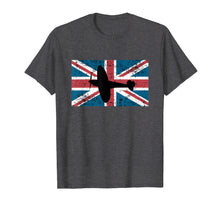 Load image into Gallery viewer, Patriotic RAF Supermarine Spitfire British flag t-shirt
