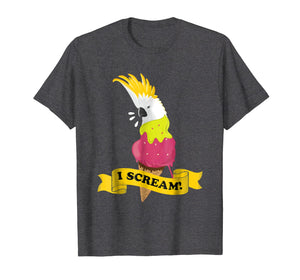 Moluccan Cockatoo Ice Cream Parrot Tshirt