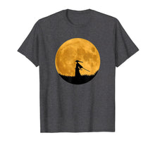 Load image into Gallery viewer, Anime Samurai Japanese Warrior Silhouette Moon T shirt
