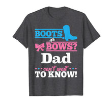 Load image into Gallery viewer, Mens Boots or Bows Shirt for Dad Gender Reveal Party Gift

