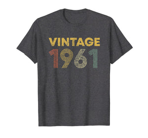58th Birthday Gift Idea Vintage 1961 T-Shirt Men Women