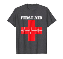 Load image into Gallery viewer, First Aid Red Cross T-Shirt | Lifeguard Staff T Shirt

