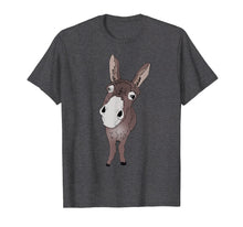 Load image into Gallery viewer, Funny looking Donkey Tshirt Gift idea for Donkeys &amp; Horses
