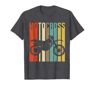 Cool Vintage Motocross Dirt Bike Silhouette T-Shirt