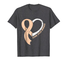 Load image into Gallery viewer, Heart Ribbon Uterine Cancer Awareness T-Shirt
