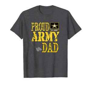 Mens Proud Army Dad Shirt Military Pride T Shirt