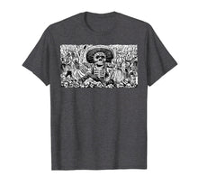 Load image into Gallery viewer, Skeleton Sombrero Mexico Day Of The Dead Dia De Los Muertos  T-Shirt
